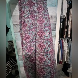 Boho maxi wrap skirt